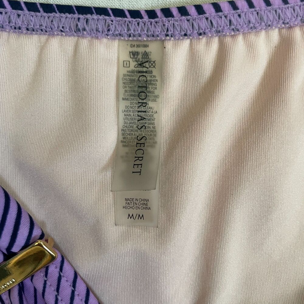 Victoria’s Secret Swimsuit Bikini 2 Piece Set Multicolor Striped Size 36DD/M - Picture 11 of 11